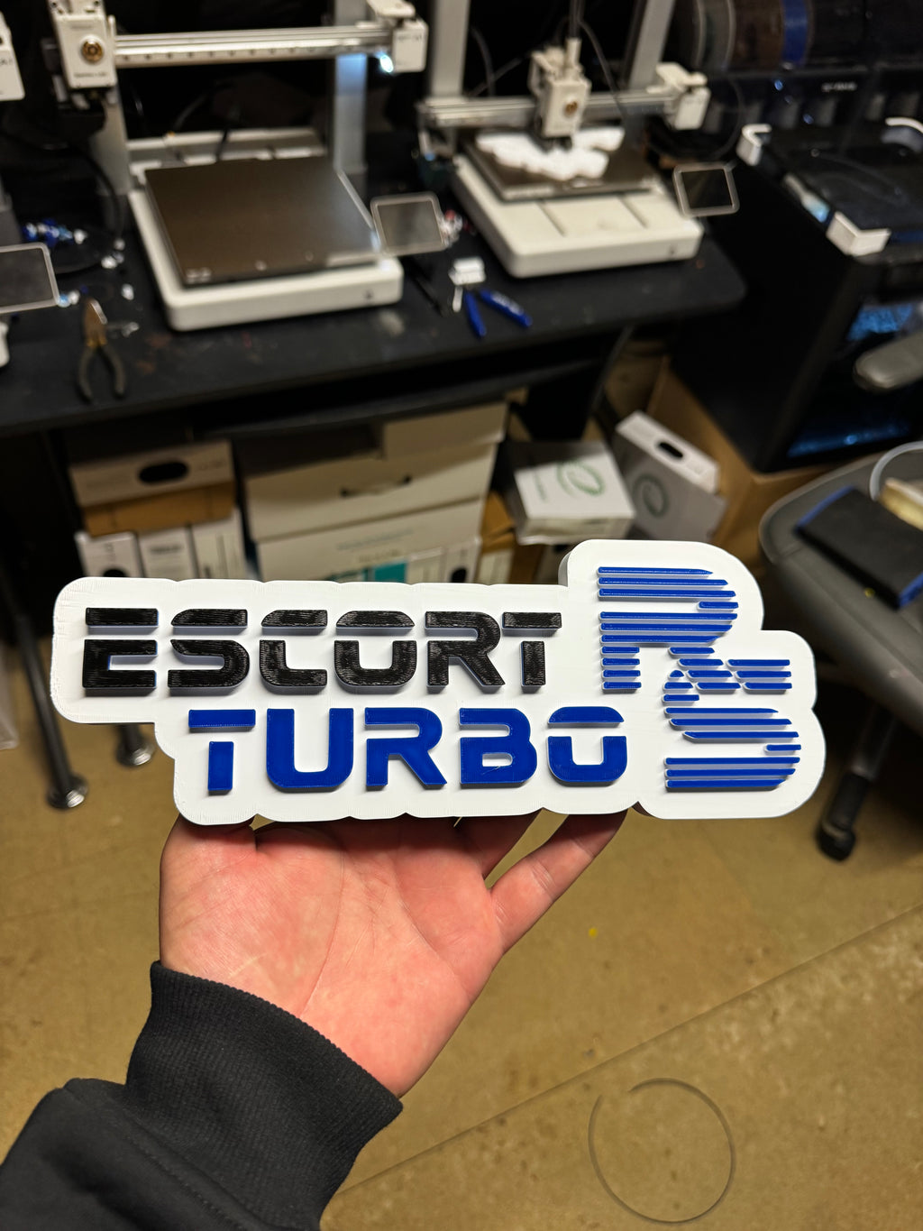 Ford Escort RS Turbo 3D Wall Plaque