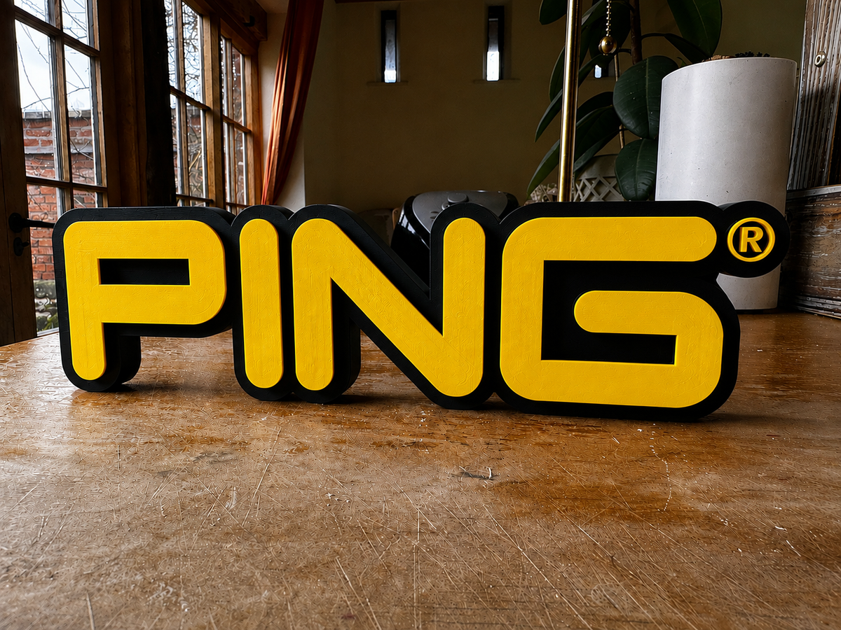 PING Style 3D Display Sign – Choice of Colours