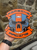 Porsche Gulf Racing Skull 3D Wall Plaque