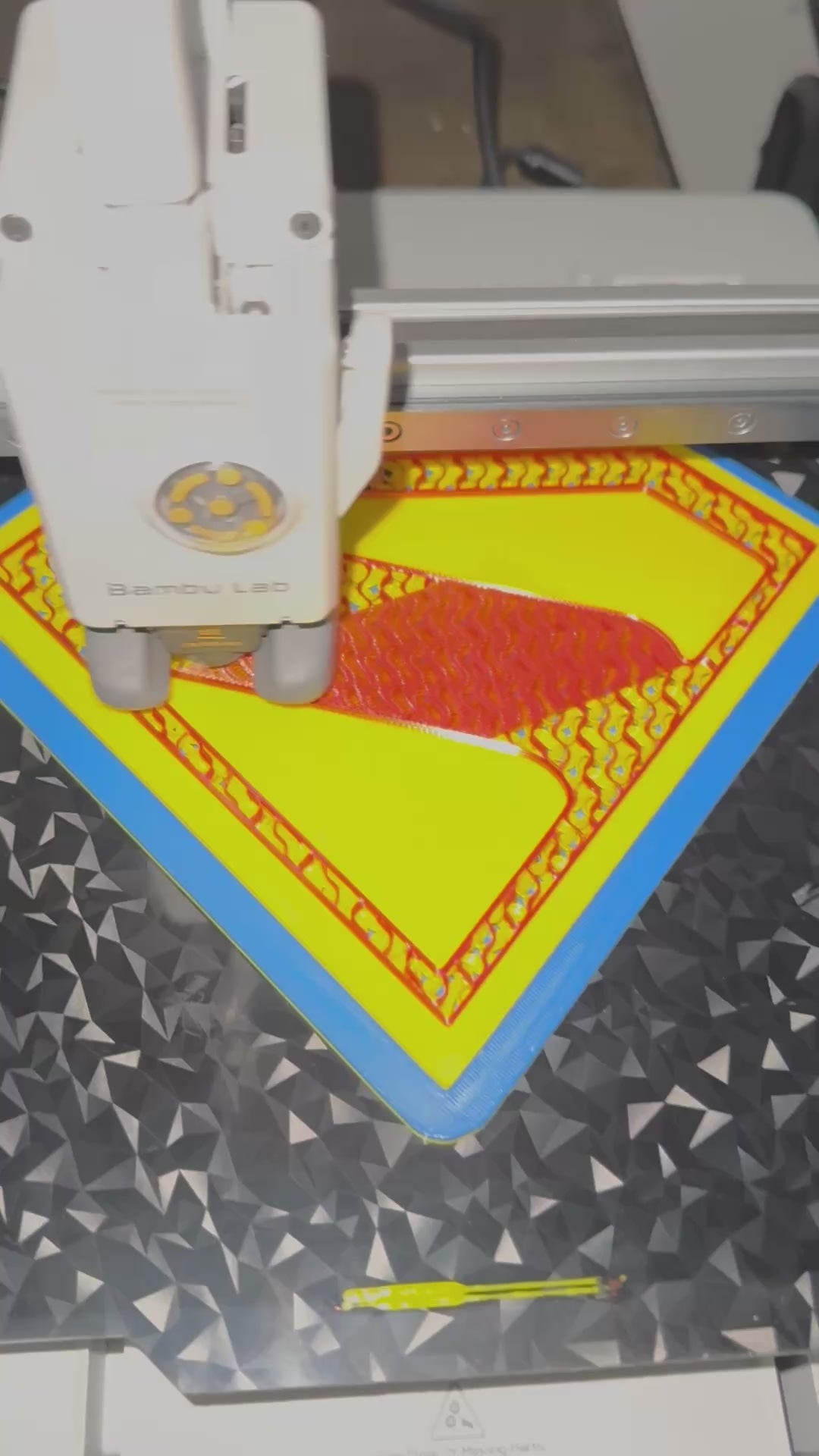 Superman 3D Printed Display Sign – Classic Red, Yellow &amp; Blue