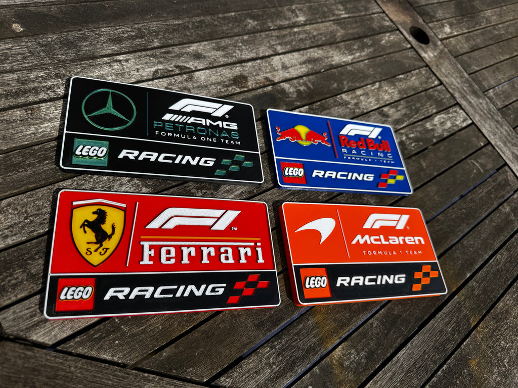 Formula 1 Lego Racing Teams 3D Plaque Collection