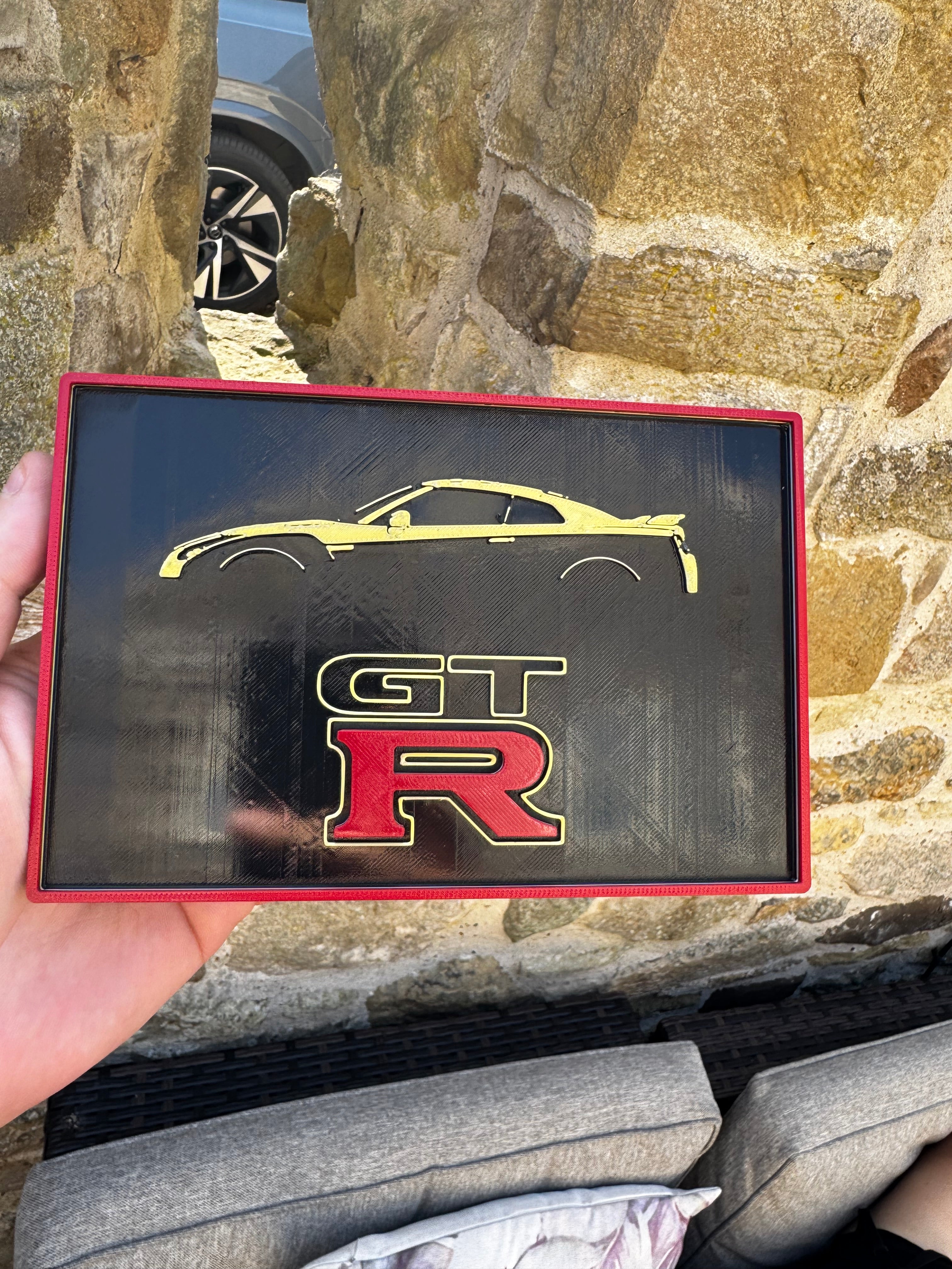 Nissan GT-R R35 3D Wall Plaque