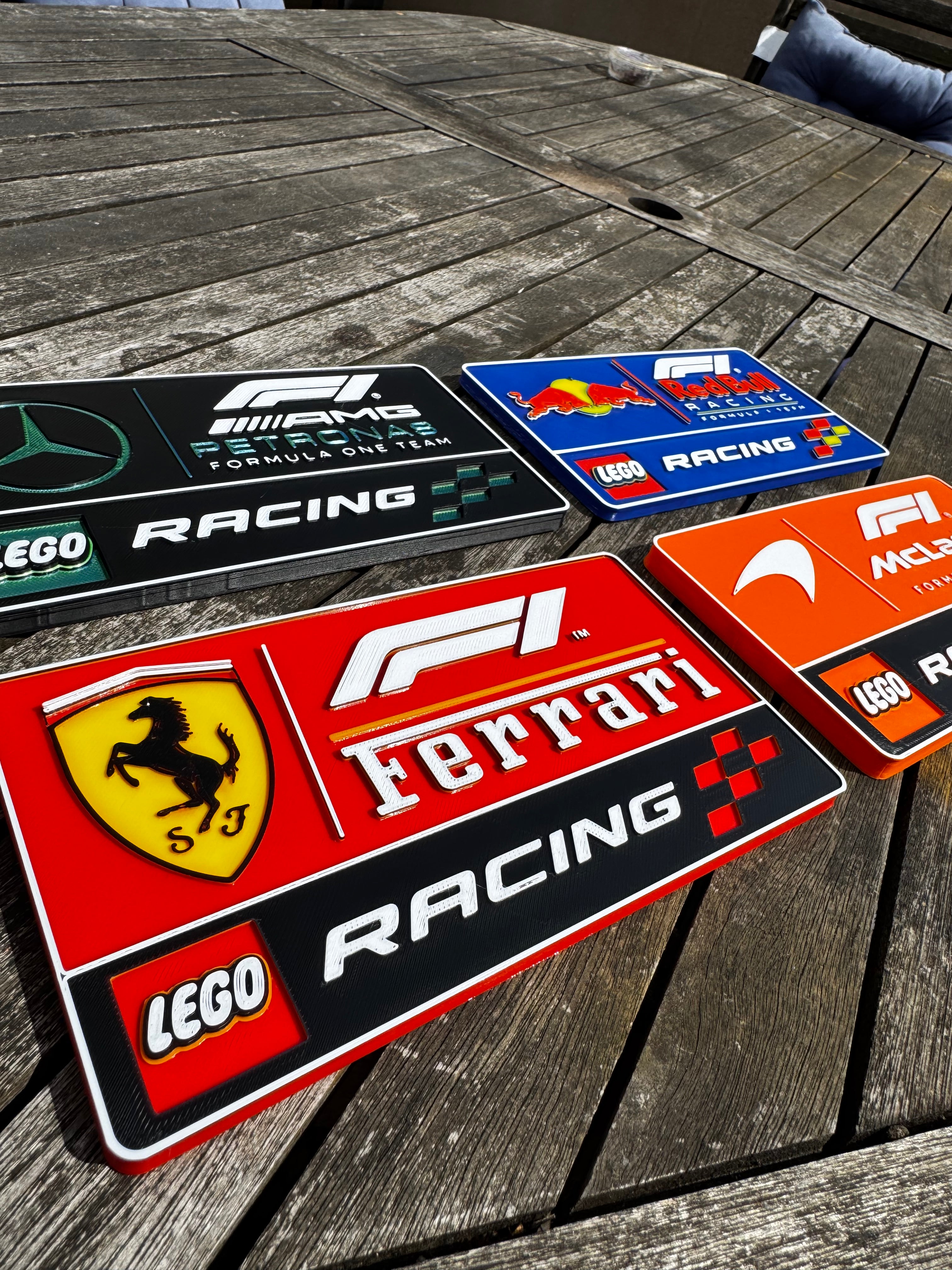 Formula 1 Lego Racing Teams 3D Plaque Collection