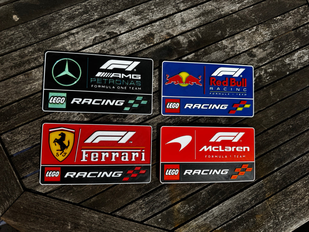 Formula 1 Lego Racing Teams 3D Plaque Collection